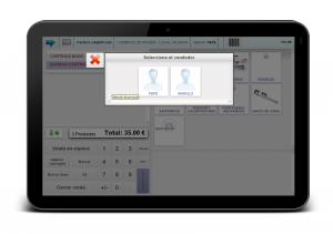 Seleciion de vendedor tablet